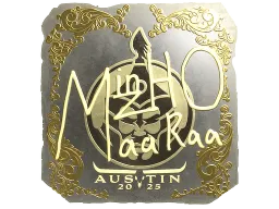 Sticker | mzinho (Gold) | Austin 2025