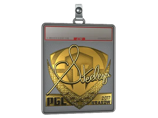 Sticker Slab | steel (Gold) | Krakow 2017