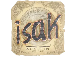 Sticker | isak | Austin 2025