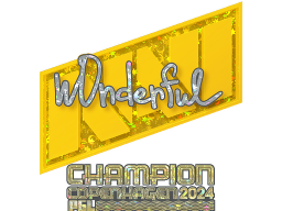 Sticker | w0nderful (Glitter, Champion) | Copenhagen 2024