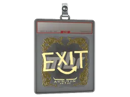 Sticker Slab | exit (Gold) | Austin 2025