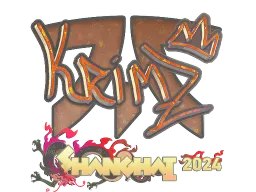 Sticker | KRIMZ (Glitter) | Shanghai 2024