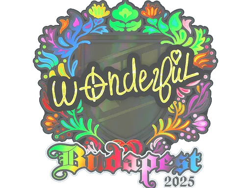 Sticker | w0nderful (Holo) | Budapest 2025