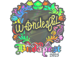 Sticker | w0nderful (Holo) | Budapest 2025