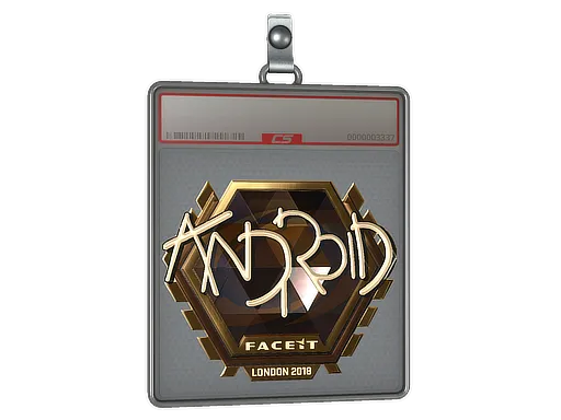 Sticker Slab | ANDROID (Gold) | London 2018