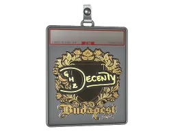 Sticker Slab | decenty (Gold) | Budapest 2025