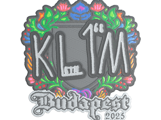 Sticker | kl1m (Embroidered) | Budapest 2025