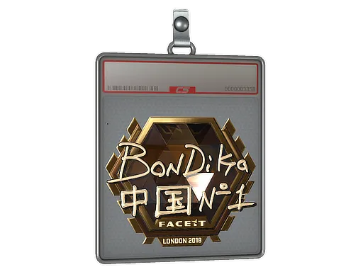 Sticker Slab | bondik (Gold) | London 2018