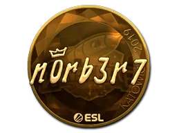 Sticker | n0rb3r7 (Gold) | Katowice 2019