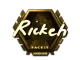 Sticker | Rickeh (Gold) | London 2018 CS2 skin
