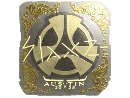 Sticker | slaxz- (Gold) | Austin 2025