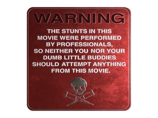Sticker | WARNING (Foil)