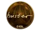 Sticker | buster (Gold) | Katowice 2019 CS2 skin
