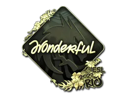 Sticker | w0nderful (Gold) | Rio 2022