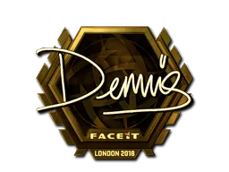 Sticker | dennis (Gold) | London 2018