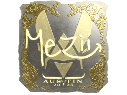 Sticker | mezii (Gold) | Austin 2025
