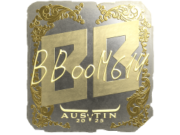 Sticker | Boombl4 (Gold) | Austin 2025
