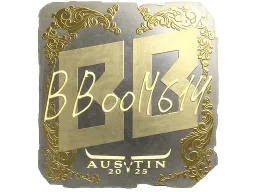 Sticker | Boombl4 (Gold) | Austin 2025