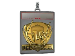 Sticker Slab | kNgV- (Gold) | Krakow 2017