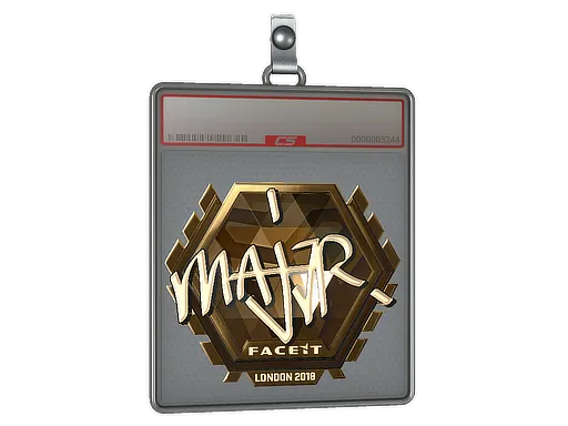 Sticker Slab | MAJ3R (Gold) | London 2018