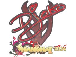 Sticker | Djoko (Glitter) | Shanghai 2024