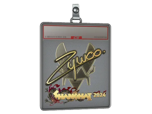 Sticker Slab | ZywOo (Gold) | Shanghai 2024
