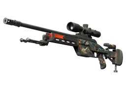 StatTrak™ SSG 08 | Dragonfire (Battle-Scarred)