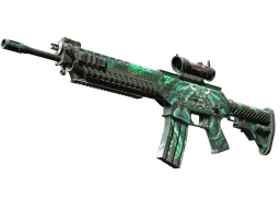 SG 553 | Dragon Tech (Well-Worn)