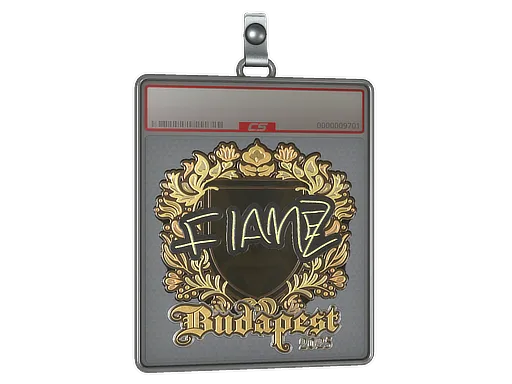 Sticker Slab | FlameZ (Gold) | Budapest 2025