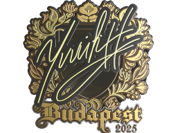 Sticker | yuurih (Gold) | Budapest 2025