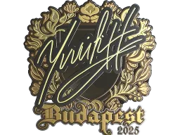 Sticker | yuurih (Gold) | Budapest 2025