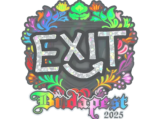 Sticker | exit (Holo) | Budapest 2025