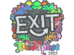 Sticker | exit (Holo) | Budapest 2025