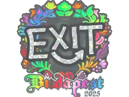 Sticker | exit (Holo) | Budapest 2025