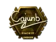 Sticker | cajunb (Gold) | London 2018 CS2 skin