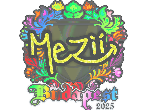 Sticker | mezii (Holo) | Budapest 2025