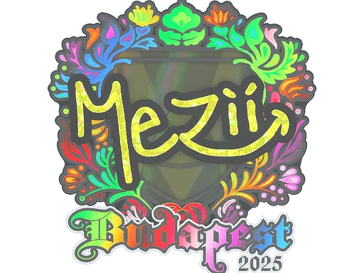 Sticker | mezii (Holo) | Budapest 2025