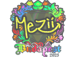 Sticker | mezii (Holo) | Budapest 2025
