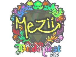 Sticker | mezii (Holo) | Budapest 2025