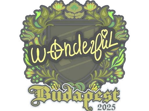 Sticker | w0nderful | Budapest 2025