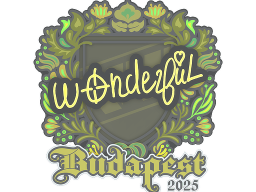 Sticker | w0nderful | Budapest 2025