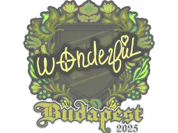Sticker | w0nderful | Budapest 2025