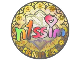 Sticker | n1ssim (Holo) | Cologne 2026
