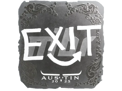 Sticker | exit (Foil) | Austin 2025