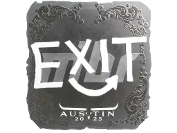 Sticker | exit (Foil) | Austin 2025