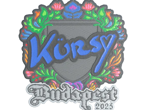 Sticker | Kursy (Embroidered) | Budapest 2025