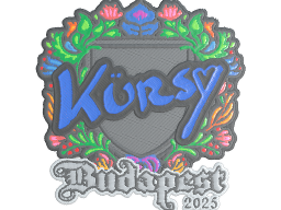 Sticker | Kursy (Embroidered) | Budapest 2025