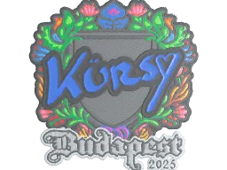 Sticker | Kursy (Embroidered) | Budapest 2025