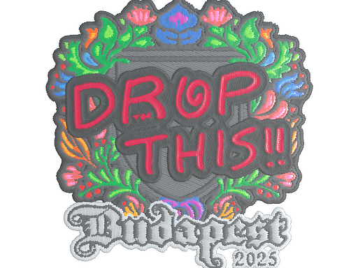 Sticker | drop (Embroidered) | Budapest 2025
