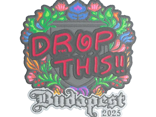 Sticker | drop (Embroidered) | Budapest 2025